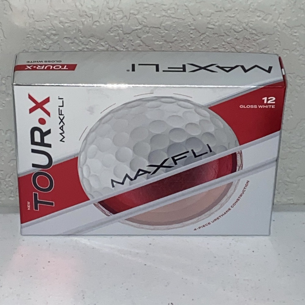 Maxfli Tour X Golf Balls Gloss White 4 Piece Urethane Set Of 12 NEW In Box 2025